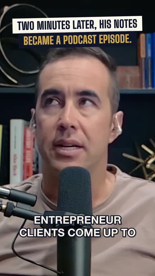 His clients turned their notes into a podcast in 2 minutes. He saw the future.
