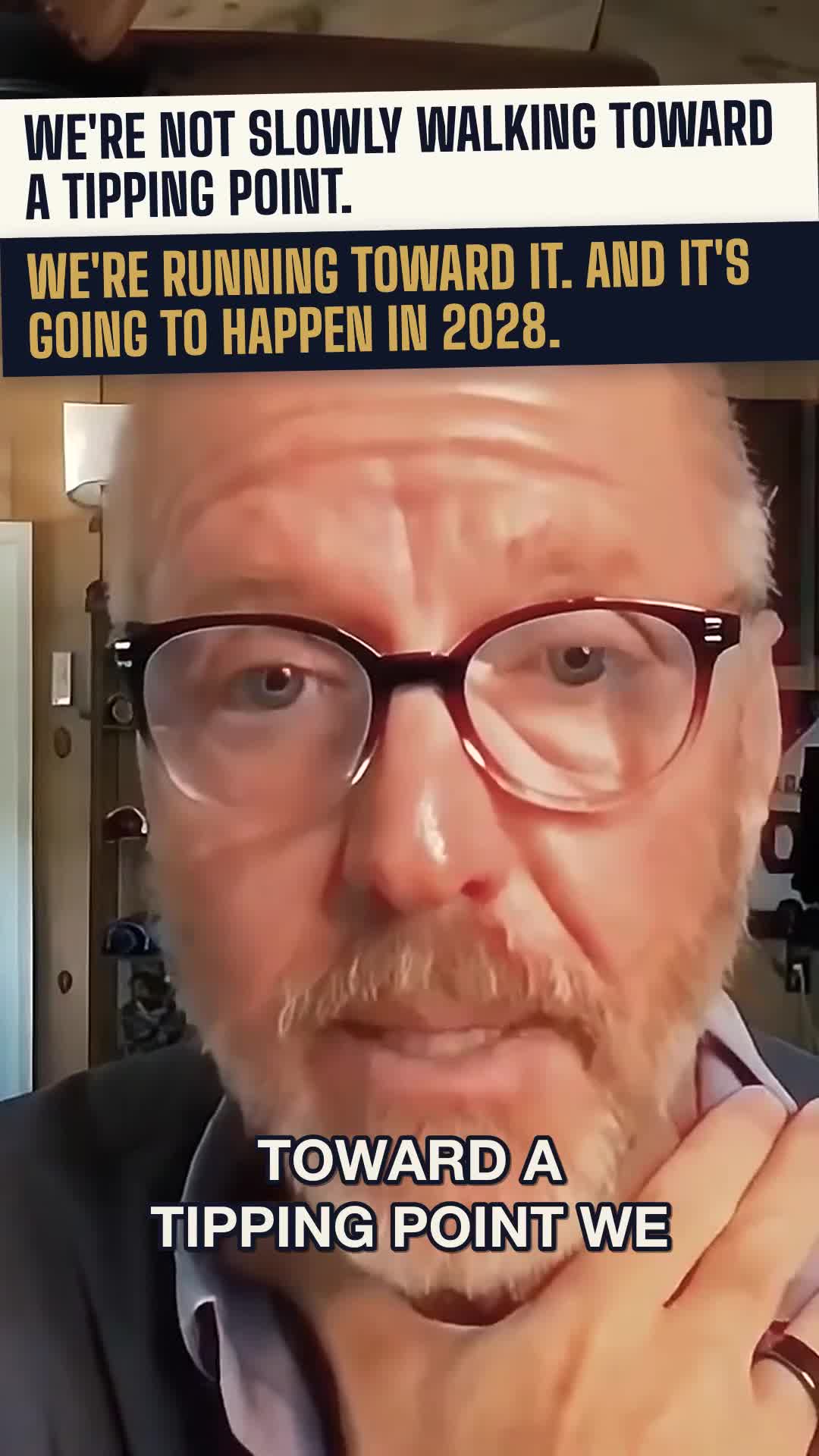 We are not slowly walking toward a tipping point. We are running toward it. And it is going to happen in 2028.
