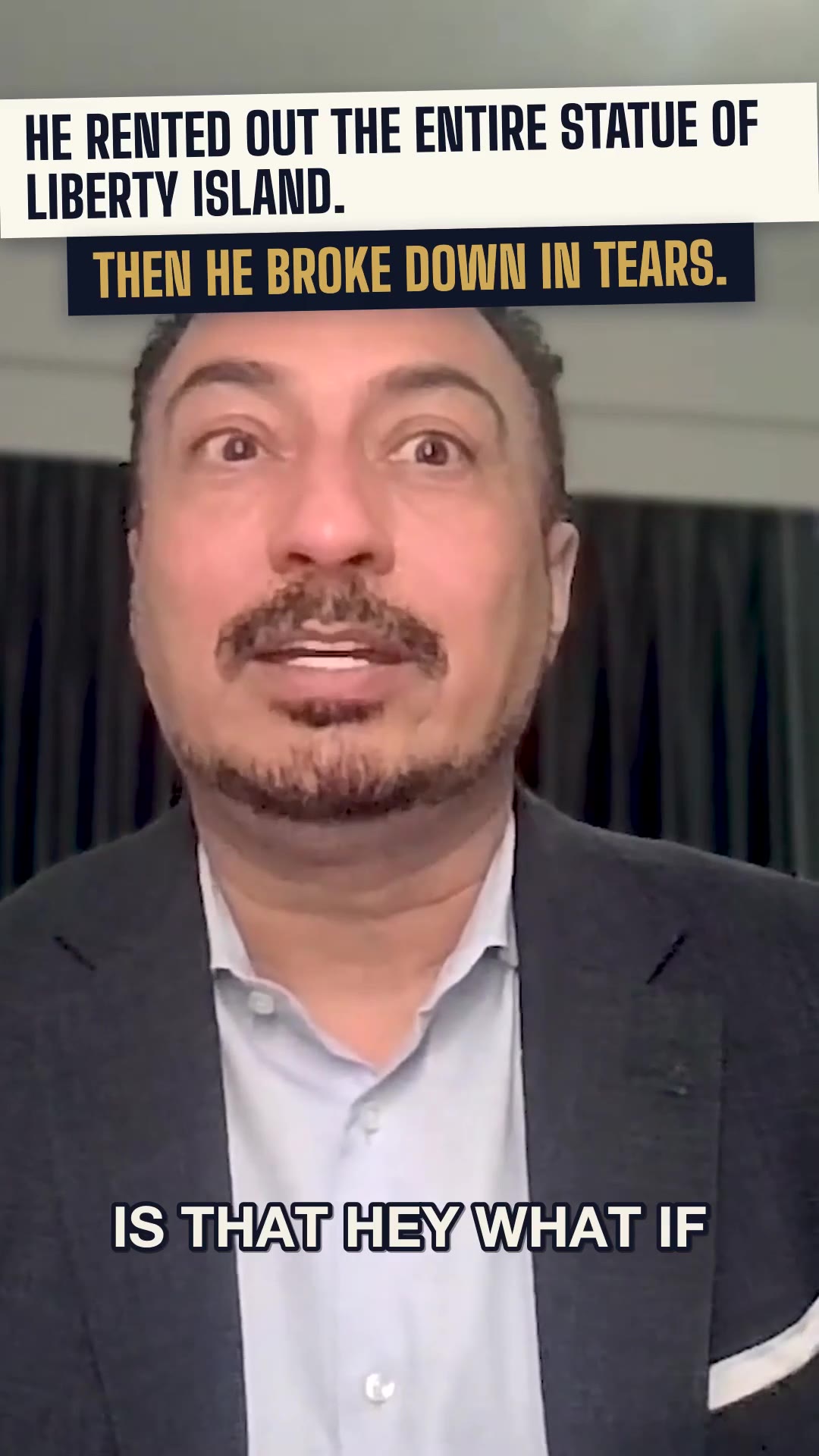 He rented the entire Statue of Liberty island for his company party. Then he broke down in tears.