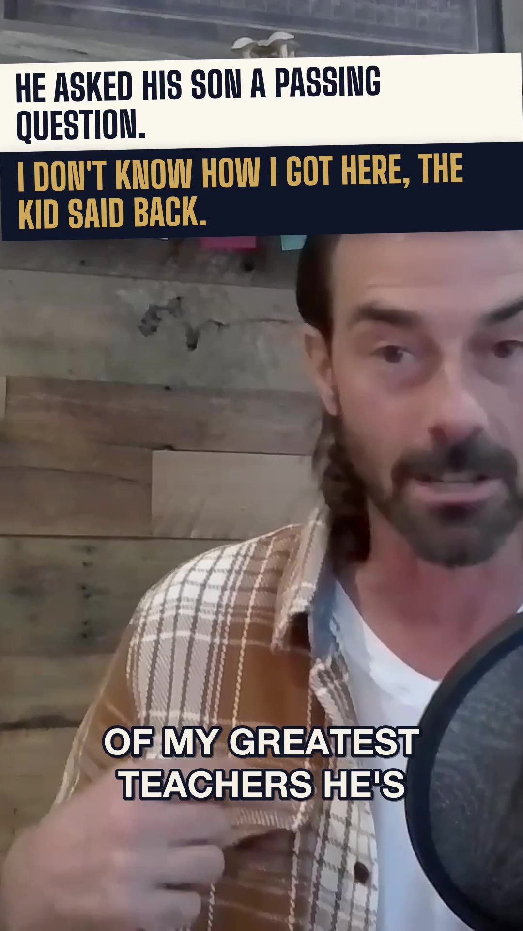 He asked his son a passing 'how are you.' The kid answered like a philosopher.