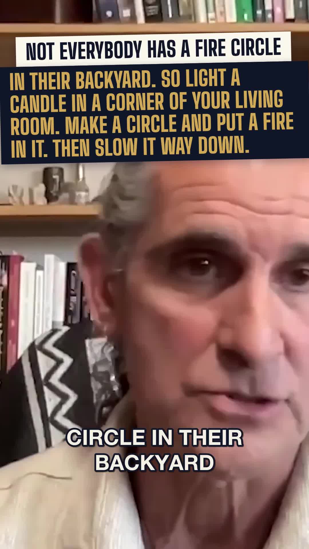 Not everybody has a fire circle in their backyard. Light a candle instead.